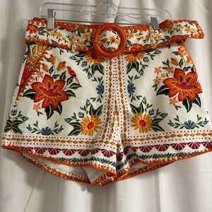 NWT Farm Rio Belted Shorts Size 28